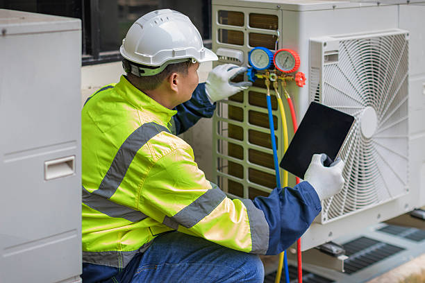 Professional Hvac technician working in Cross River, NY